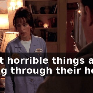 what horrible things are going through their heads