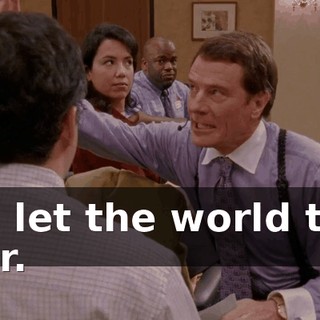 you let the world take over.