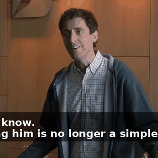 - No, I know. - Losing him is no longer a simple thing.