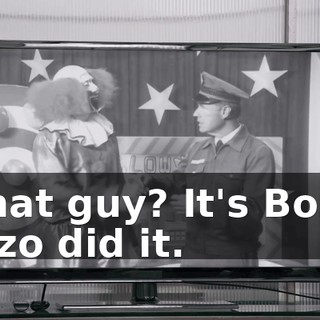 What guy? It's Bozo. Bozo did it.
