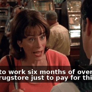 I had to work six months of overtime in a drugstore just to pay for this trip.