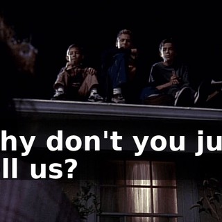 Why don't you just tell us?