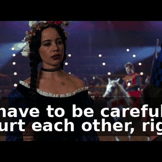 We have to be careful not to hurt each other, right?