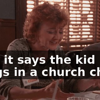 and it says the kid sings in a church choir.