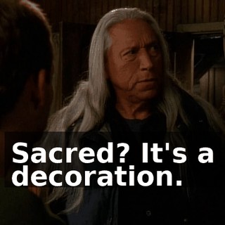 Sacred? It's a decoration.