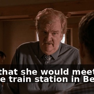 and that she would meet him at the train station in Berlin.