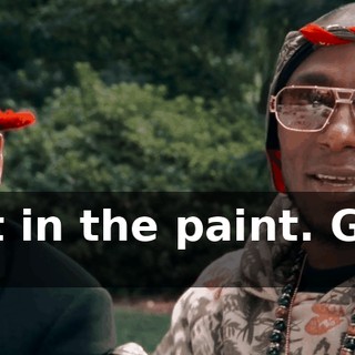 Gets it in the paint. Get her done!
