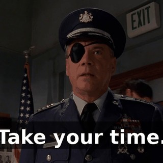 Take your time.