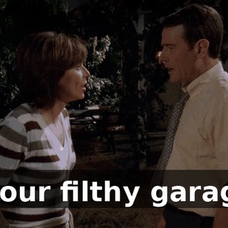 in our filthy garage.