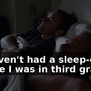 I haven't had a sleep-over since I was in third grade.
