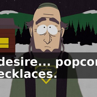 I desire... popcorn necklaces.