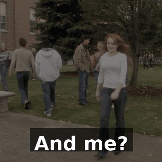 And me?