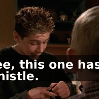 See, this one has a whistle.