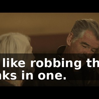 It's like robbing three banks in one.