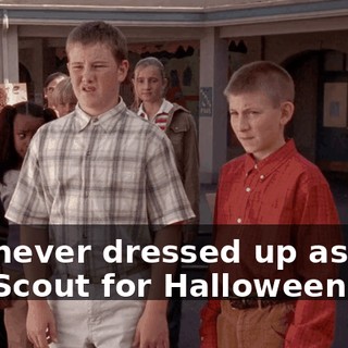 I've never dressed up as that Girl Scout for Halloween.