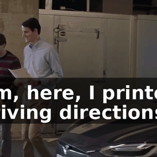 Um, here, I printed driving directions.