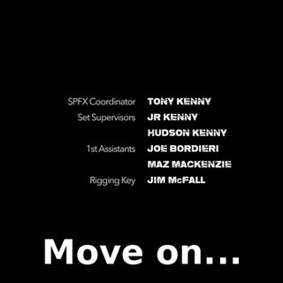 ♪ Move on... ♪