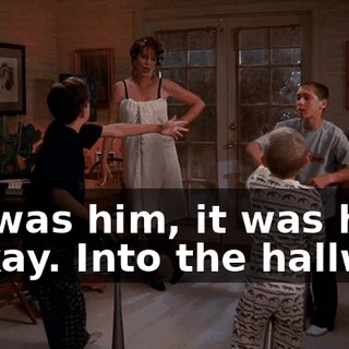 - It was him, it was him. - Okay. Into the hallway.