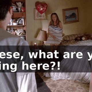 Reese, what are you doing here?!