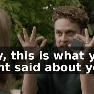 Hey, this is what you want said about you?