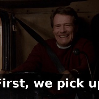 First, we pick up