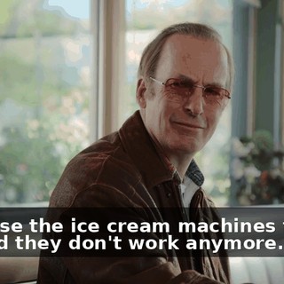 because the ice cream machines freeze up and they don't work anymore.