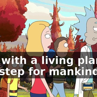 Sex with a living planet? Big step for mankind.