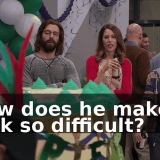 How does he make it look so difficult?