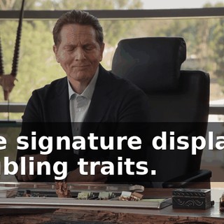 "The signature displayed troubling traits.