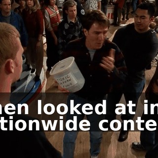 when looked at in a nationwide context.