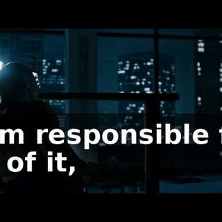 I am responsible for all of it,