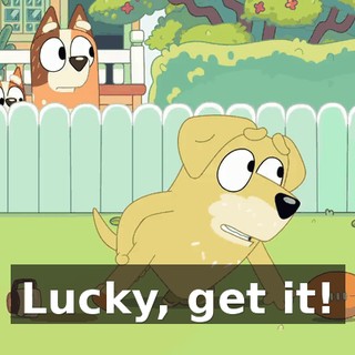 Lucky, get it!