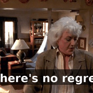 ♪ There's no regret ♪