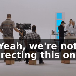 - Yeah, we're not directing this one.