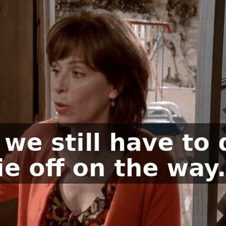 and we still have to drop Jamie off on the way.