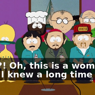 Huh?! Oh, this is a woman that I knew a long time ago!