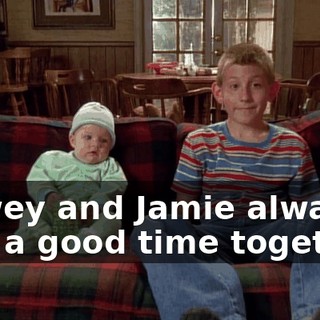 Dewey and Jamie always had a good time together.