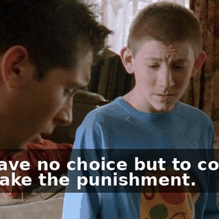 We have no choice but to confess and take the punishment.