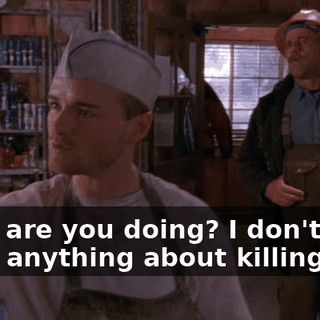 What are you doing? I don't know anything about killing rats.