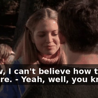 - Wow, I can't believe how tall you are. - Yeah, well, you know...