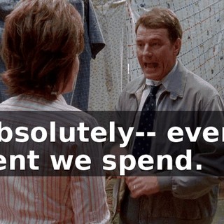 Absolutely-- every cent we spend.