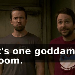 It's one goddamn room.