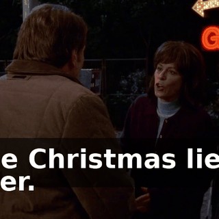 The Christmas lie is over.