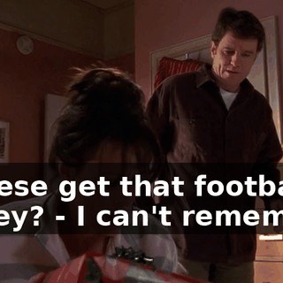 - Reese get that football jersey? - I can't remember.