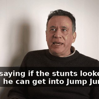 Kept saying if the stunts looked good, he can get into Jump Junkies.