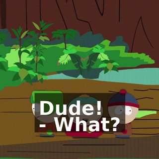 Dude! - What?