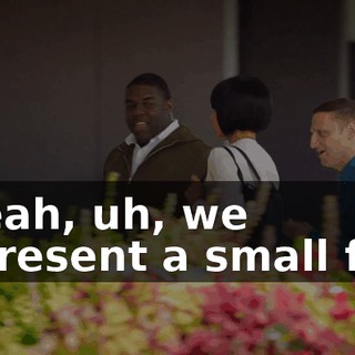 - Yeah, uh, we represent a small firm