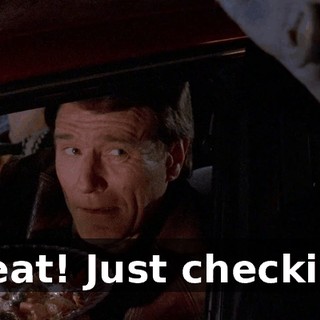 Great! Just checking.
