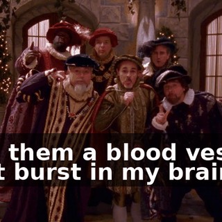 ♪ Tell them a blood vessel just burst in my brain ♪