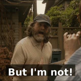 But I'm not!